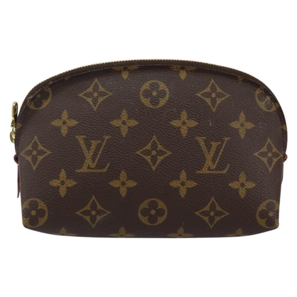 Louis Vuitton Monogram Pochette Cosmetic PM Pouch Brown